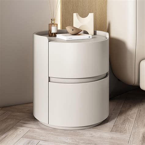 Modern White Bedside Table