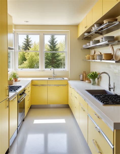 Modern Yellow Kitchen Design