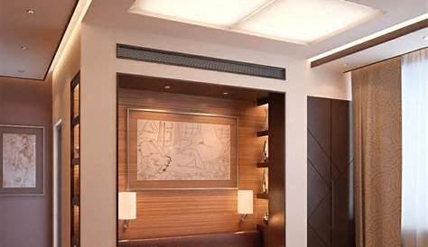 Moderne Faux Plafond Chambre A Coucher Dans La à Et Le Salon