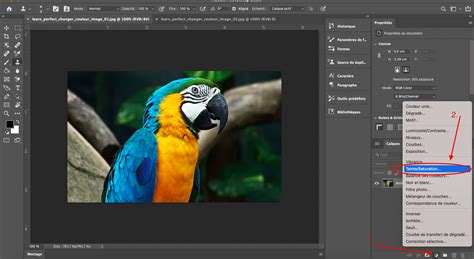modifier une image sur photoshop