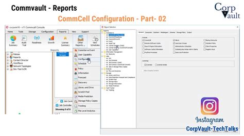 Modifying A Report Template On Commcell Console