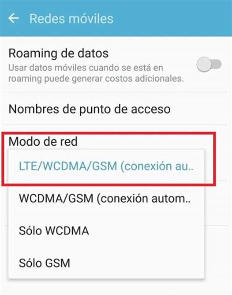 modo de red movistar