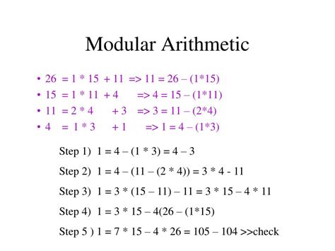 modular arithmetic examples and solutions