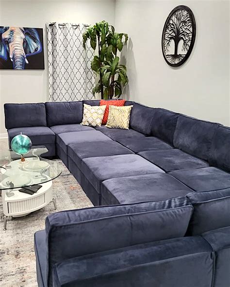 Modular Sectional Sofa Velvet