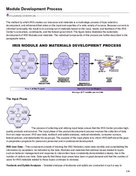 module development process