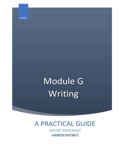 module g writing examples pdf