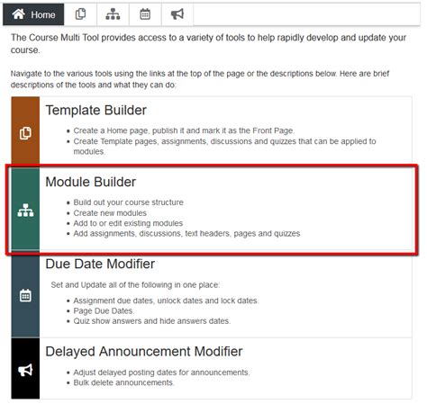 module overview sample
