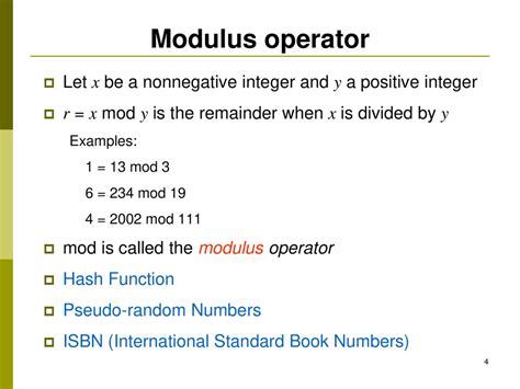 modulus operator definition computer science