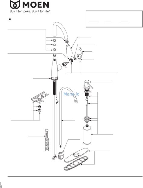 Moen Single Handle Kitchen Faucet Exploded View
