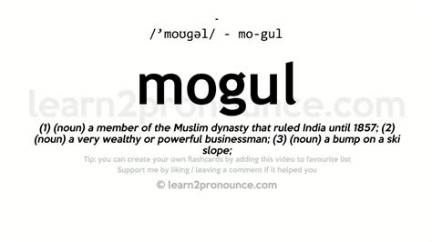 Mogul Meaning