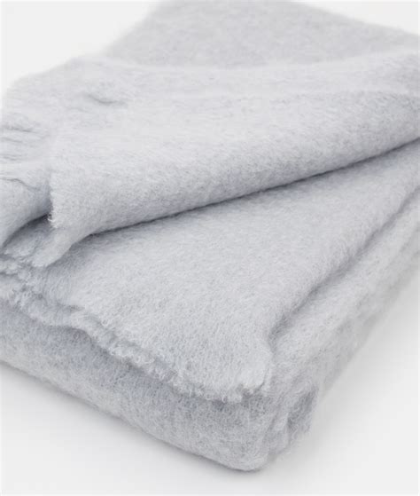 Mohair Wool Throw Blanket