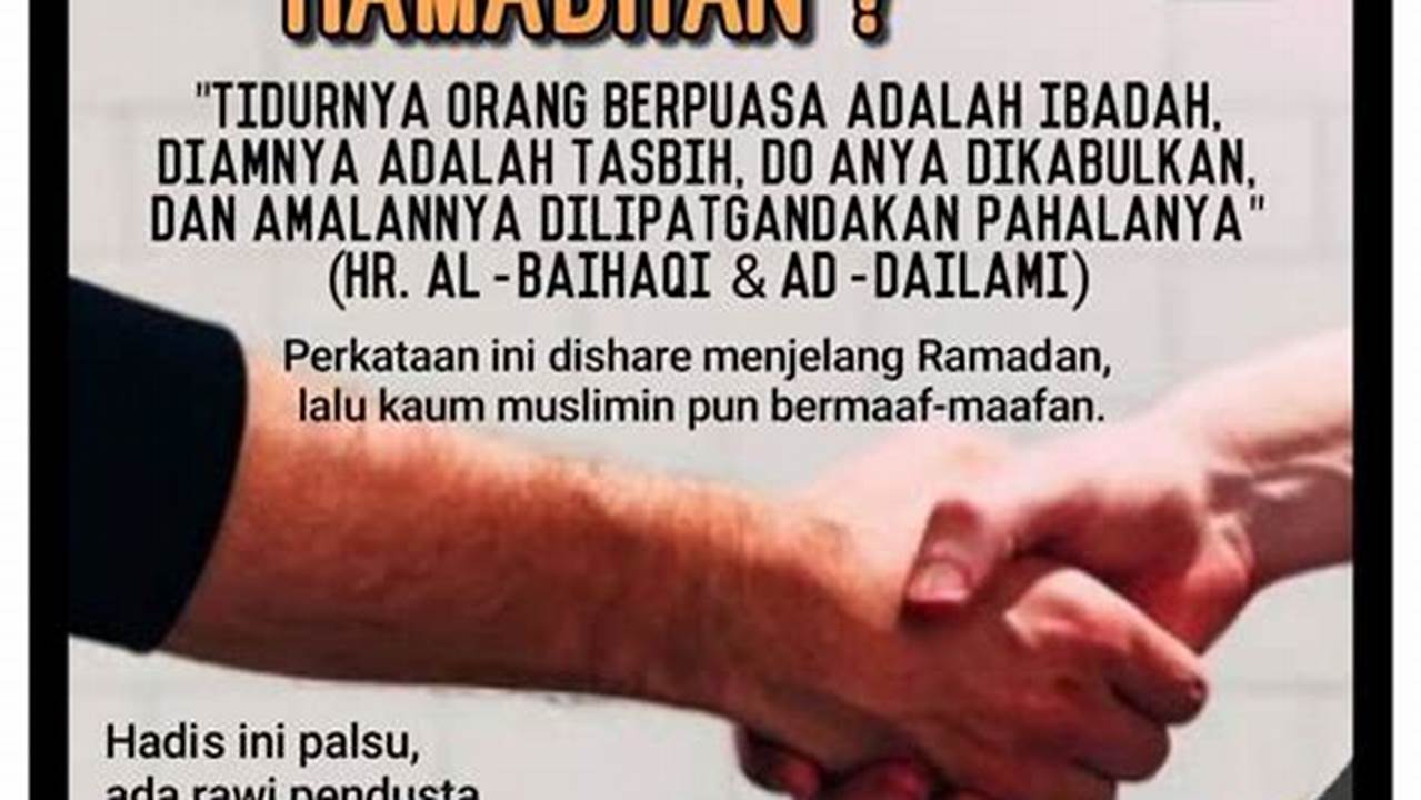 Rahasia Ampuh: Mohon Maaf Sebelum Ramadhan untuk Ramadhan yang Berkah