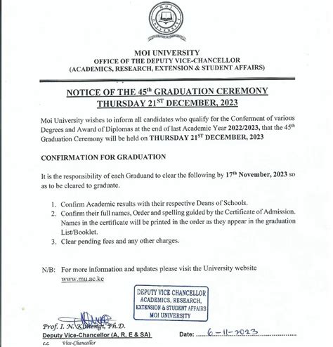 moi university 2022 graduation booklet pdf