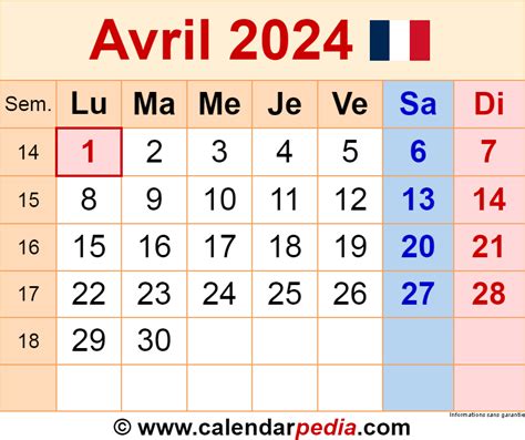 mois de avril 2024