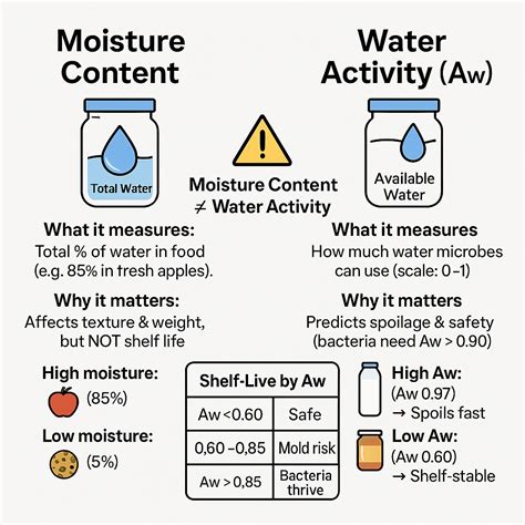 Moisture Vs Water Content