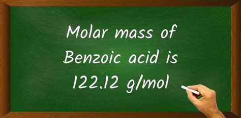 molar weight of benzoic acid