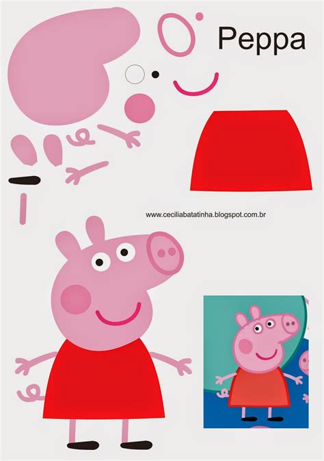 molde peppa pig em eva