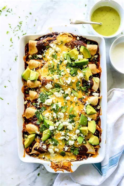 Mole Chicken Enchiladas
