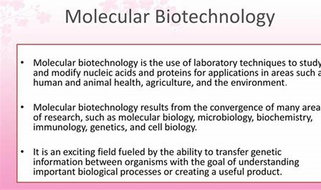Unveiling the Molecular Biotechnology Definition: A Guide to Genetic Manipulation