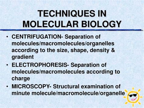 molecular biology methods and techniques