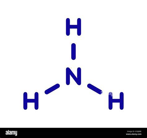 Nh3 ammonia molecule Royalty Free Vector Image