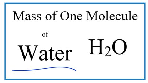 molecular mass of h2o