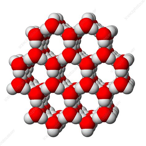 molecule structure of ice