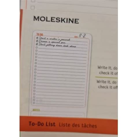 Moleskine To Do List Notebook