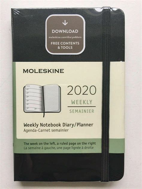 moleskine weekly notebook planner