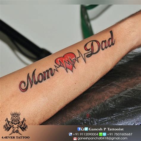Expert Mom And Dad Tattoo Design Ideas