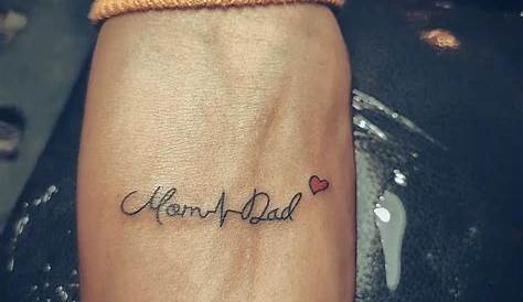 Mom Dad Tattoo On Hand For Man Pin Military Truck Guy With s