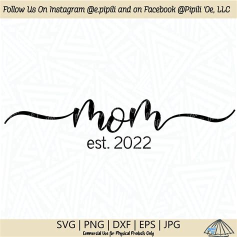 Mommy Est 2022 SVG madre SVG Nueva mamá Gift Shirt Mug Vinyl Etsy