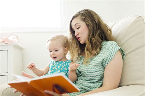 Mom and baby reading together