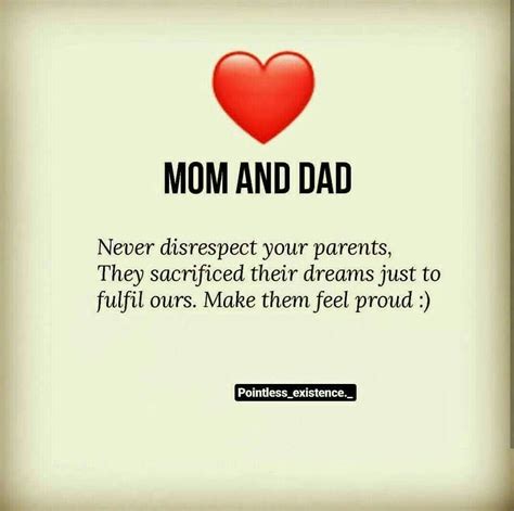 mom and dad quote