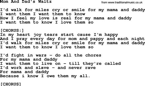 mom and dad song lyrics