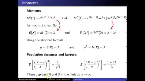 moment generating function of poisson distribution proof