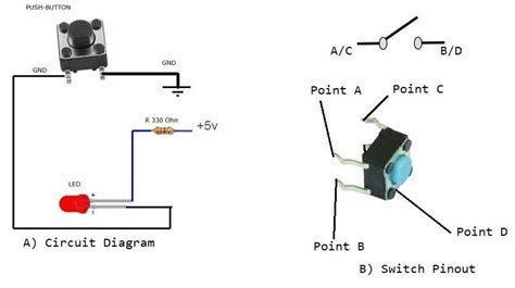 Momentary Push Button Switch Circuit Diagram