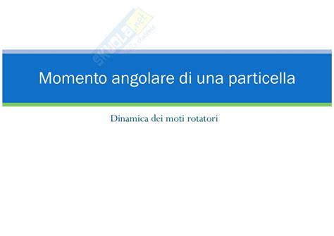 momento di una particella