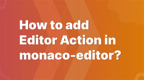 monaco editor how to use