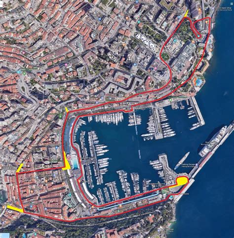 monaco grand prix circuit google maps