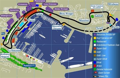 monaco grand prix seating map