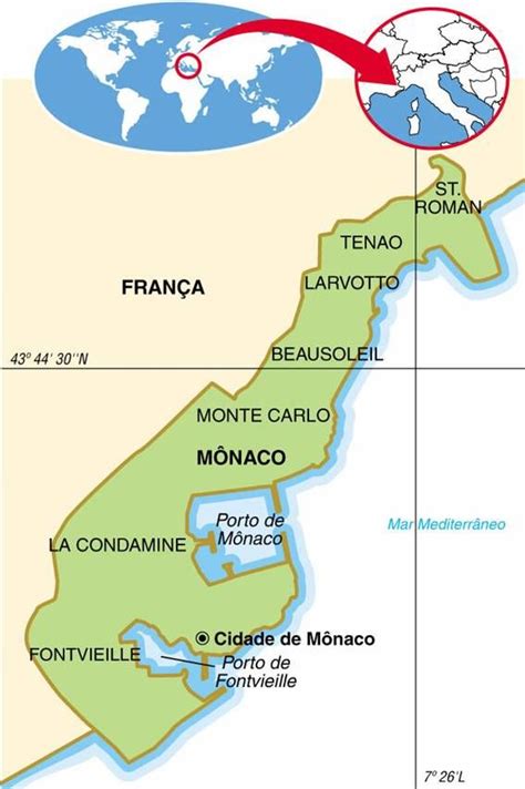 monaco mapa mundi