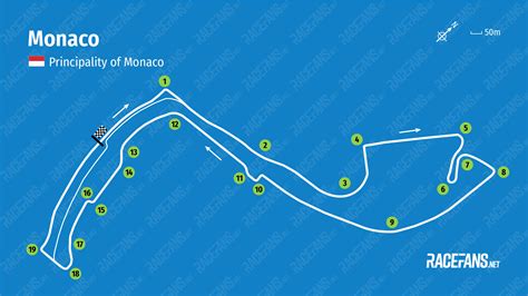 monaco race track map