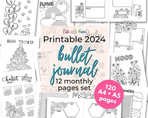 Monday Start Bujo Printable