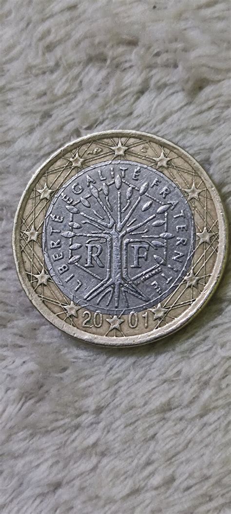 moneda 1 euro francia 2001 valor