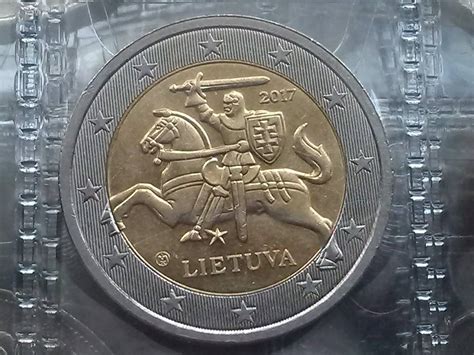 moneda 2 euros lietuva 2017