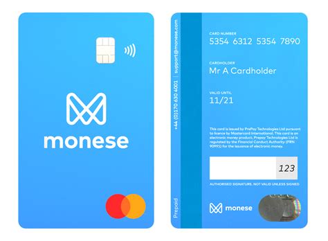 monese new card