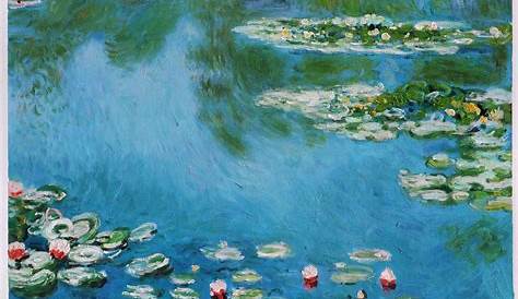 Monet Peinture Eau Lis De L`eau De Claude (18401926, France