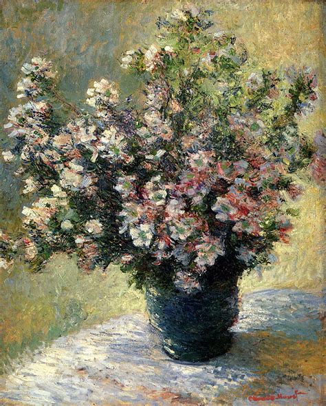 Vase Of Flowers Painting by Claude Reproduction