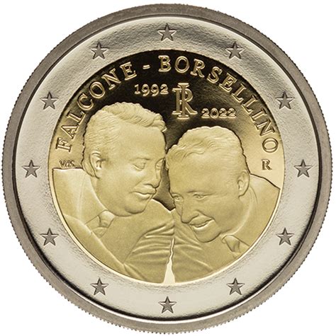 moneta da 2 euro falcone e borsellino